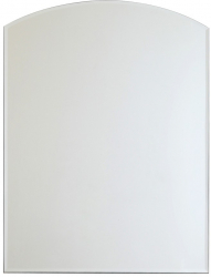 Oglinda decorativa forma semiarcada 45 x 60 cm Alb 60 cm 