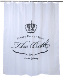 Perdea dus Elizabeth din poliester 180 x 200 cm alb 