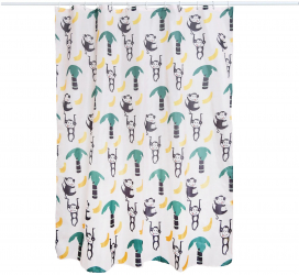 Perdea dus Kids Maimuta din poliester 180 x 200 cm 