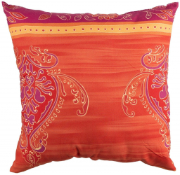 Perna decorativa Oriental 50 x 50 cm rosu/portocaliu 