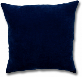 Perna decorativa patrata uni poliester si fibra poliester siliconizata albastru inchis 50 x 50 cm Albastru inchis 