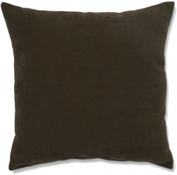 Perna decorativa patrata uni poliester si fibra poliester siliconizata maro 50 x 50 cm Maro 