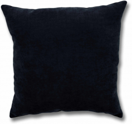 Perna decorativa patrata uni poliester si fibra poliester siliconizata negru 50 x 50 cm Negru