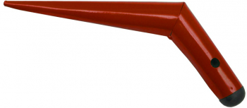 Plantator conic fabricat din metal de culoare rosie Rosu