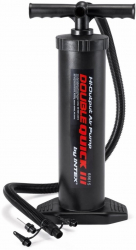 Pompa aer Intex pentru produse gonflabile manuala cu furtun si 3 adaptoare 48 cm 