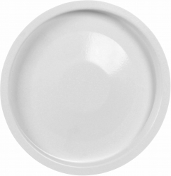 Rozeta cu capac tabla emailata FI D 120 mm alba 