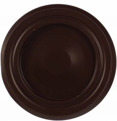 Rozeta cu capac tabla emailata FI D 120 mm maro 