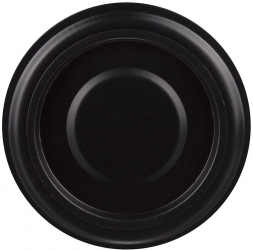 Rozeta cu capac tabla grosime 0.5 mm diametru 120 mm neagra 