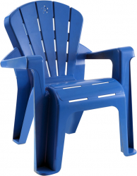 Scaun pentru copii din plastic 35x46x47 cm albastru Albastru 