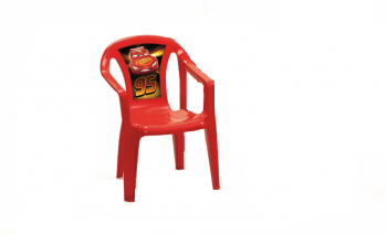 Scaun pentru copii Disney Cars din plastic rosu 37x30x51 cm Rosu 