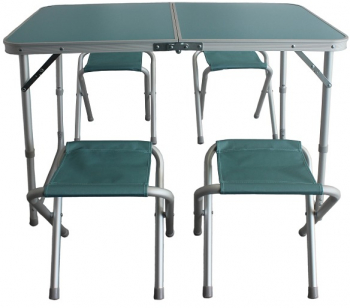Set picnic masa pliabila cu 4 scaune structura metalica masa 98x61x60 cm 4