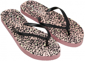 Slapi de dama cu imprimeu leopard si curea neagra 38-39 