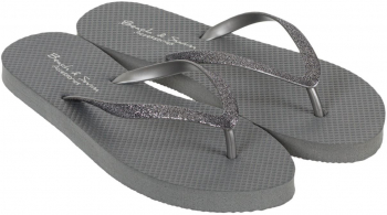 Slapi de dama monocromi cu curea din pvc gri 36-37 