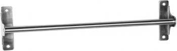 Suport prosop baie Loft tip bara un brat din otel fixare prin gaurire 45 x 11 x 5 cm argintiu mat 