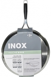 Tigaie cu inductie inox 32x5.5 cm Argintiu 