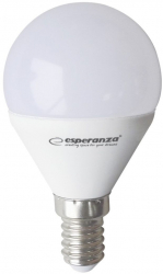 Bec LED clasic E14 G45 Esperanza ELL152 6W 3000K 580lm 220V clasa energetica A+ lumina alba naturala 