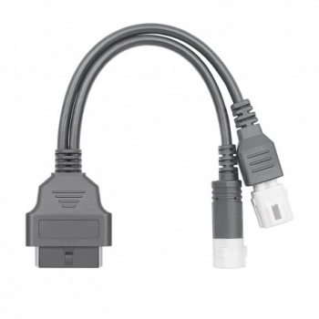Cablu Adaptor De Diagnosticare 2 in 1 Techstar® OBD2 3 pini + 4 pini La 16 Pini Pentru Motociclete Yamaha 