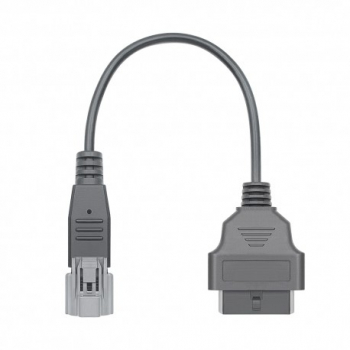 Cablu Adaptor De Diagnosticare Techstar® OBD2 Cu 3 Pini La 16 Pini Pentru Motociclete Yamaha Negru 