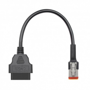 Cablu Adaptor De Diagnosticare Techstar® OBD2 Cu 4 Pini La 16 Pini Pentru Motociclete Harley Davidson 