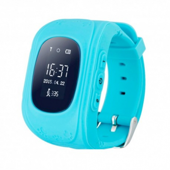 Ceas Smartwatch pentru Copii Albastru Q50 Slot Cartela SIM GPS Tracker Buton Urgenta SOS Monitorizare Live 