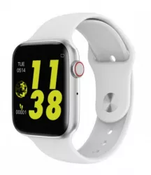 Ceas Smartwatch Techstar® W34S Alb 1.54 inch HD IPS Monitorizare Cardiaca Electrodiagrama ECG Sedentary B 