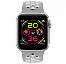 Ceas Smartwatch Techstar® W5 Argintiu 1.54 inch IPS Monitorizare Cardiaca Tensiune Sedentarism Bluetooth 