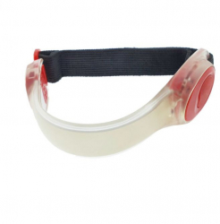 Curea reflectorizanta cu LED-uri pentru sporturile nocturne Alb-Rosu TCL-BBL7166 