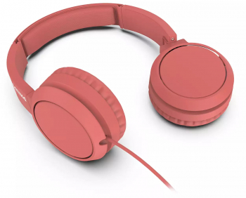 Casti Supraauriculare cu Difuzoare de 32 mm Design inchis Cablu 1 2 m Microfon incorporat 20 - 20 000 Hz 106 dB Rosu 