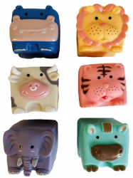 Set cuburi moi animalute 6 piese 