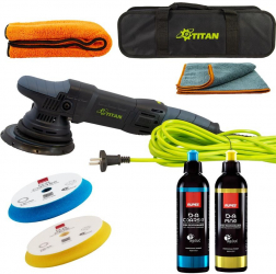 Set masina polish TITAN TDA15 /Set lustruire Rupes 250ml 2 lavete 