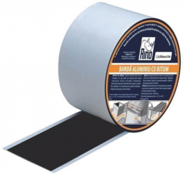 Banda de Etansare din Aluminiu cu Bitum RINO 1.2x300mm x 10m - TEM514356 
