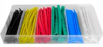 Set 100 tuburi termocontractabil 6 dimensiuni - multicolor KD10918 Kraftdele 
