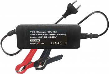 Incarcator cu debransare VRLA AGM 12V 5A TED - PM1 