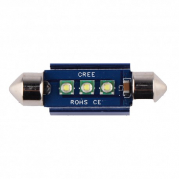 Bec Led Auto Techstar® Festoon Led Cree Alb Rece 6000K 12V 720lm 39mm 