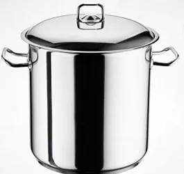 Oala inox cu capac Arian 14 Litri fund dublu 26 CM 