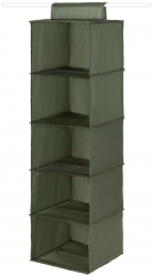 Organizator vertical cu 5 compartimente pentru bara de haine 30x30x105 cm-Greentex 