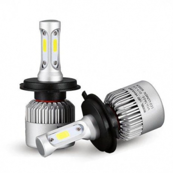 Set 2 LED-uri Auto Techstar® S2 H4 36w 4000 Lumeni 6500K AUTO 12-24 Volti COB Canbus 