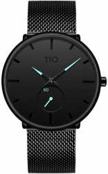 Tio Ceas de mana barbatesc Fashion Casual Quartz Analog Negru/Albastru 
