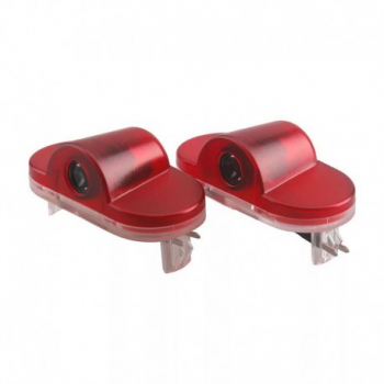Set 2 Bucati Emblema Logo LED Portiera dedicata Marca Auto FORD 