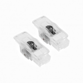 Set 2 Bucati Emblema Logo LED Portiera dedicata Marca Auto PEUGEOT 