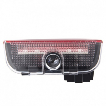 Set 2 Bucati Emblema Logo LED Portiera dedicata Marca Auto SKODA 