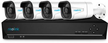 Sistem supraveghere IP exterior Reolink RLK8-800B4 4 camere 4K IR 30 m 4 mm microfon HDD 2TB 