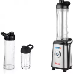 Blender inox pentru smoothies ZILAN ZLN-0504 350 W 3 recipiente 600ml/600ml/300ml
