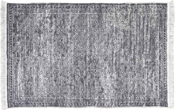 Covor turcesc 120 x 180 cm 60 bumbac 20 poliester 10 viscoza Negru