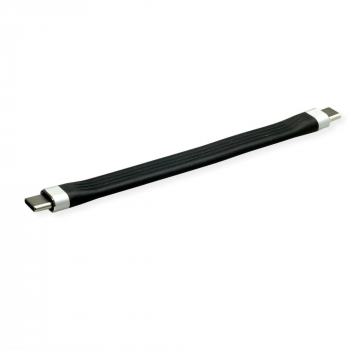 Cablu USB 3.2 Gen 2 C-C cu PD 20V3A silicon T-T 11cm Negru Roline 11.02.9054 