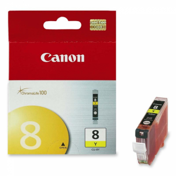 Cartus cerneala Canon CLI-8Y yellow capacitate 13ml pentru Canon Pixma IP4200 Pixma IP4300 Pixma IP4500 Pixma IP5200 Pixma IP5300 Pixma 