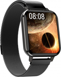 Smartwatch Maxcom FW45 Aurum 2 brățară plasă metalica Gri închis