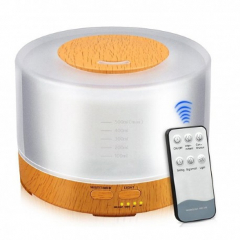 Umidificator Aer Ultrasonic Techstar® U70 Aromaterapie Iluminare RGB Portabil Telecomanda Rezervor 700ml 