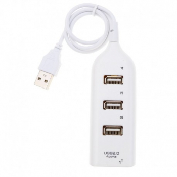 USB Hub Techstar and reg HB2 USB 2.0 High Speed 4 Port USB2.0 Alb 