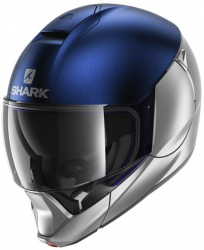 Casca flip-up Shark Evojet Dual gri/albastru/mat marime M